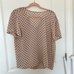 Giraffe Button Up Back Blouse